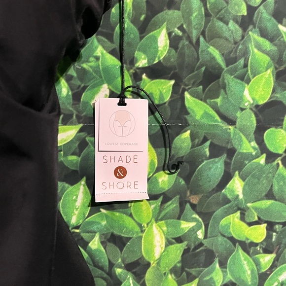 NWT Shade & Shore Women's 1pc Swimsuit tie back adjustable-medium - Picture 11 of 13